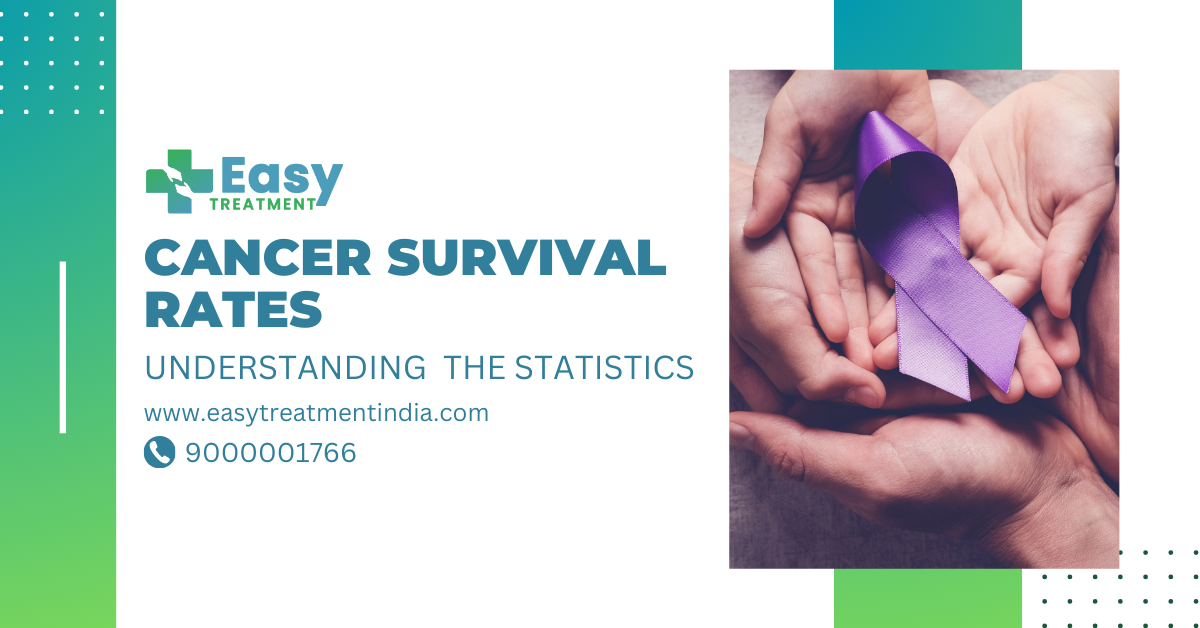 Graph showing cancer survival rates by type and stage