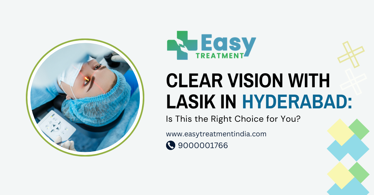 Patient undergoing LASIK eye surgery with advanced laser technology in Hyderabad